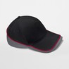 Cap - mod. B171:Black, 100% cotton, Graphite Grey, One Size